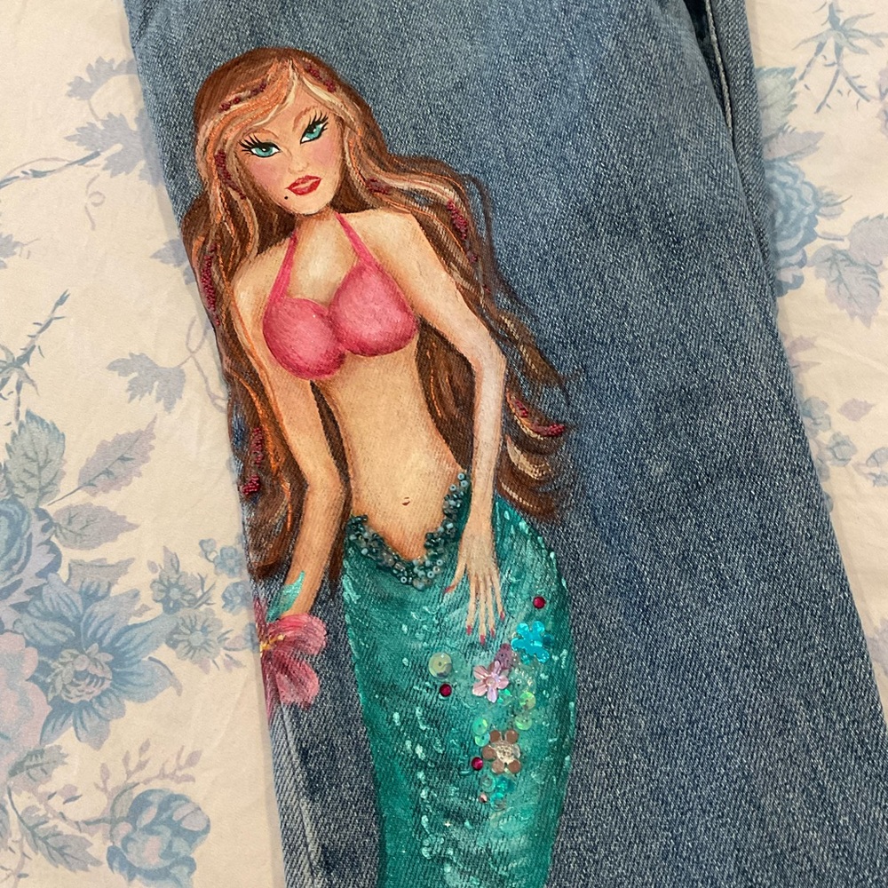 Jeans Handpainted - image 4